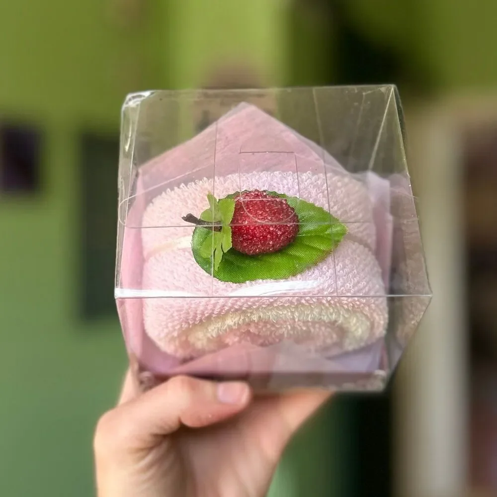 Dainty Cotton Made Dessert Roll Fruit Top Accent Towel